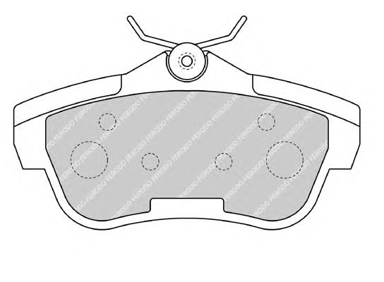 Compre 1617280980 Peugeot/Citroen Sapatas do freio traseiras de disco