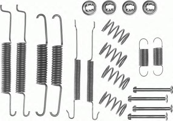 FBA57 Ferodo Kit de montagem das sapatas traseiras de tambor