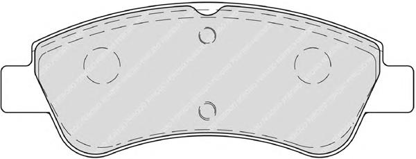 1617282980 Peugeot/Citroen Sapatas do freio dianteiras de disco