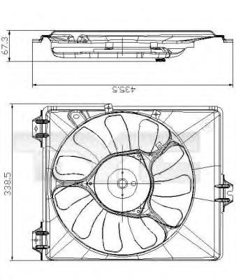 Difusor do radiador de esfriamento, montado com motor e roda de aletas Fiat/Alfa/Lancia 71746875 preço, a partir de 221,93 USD