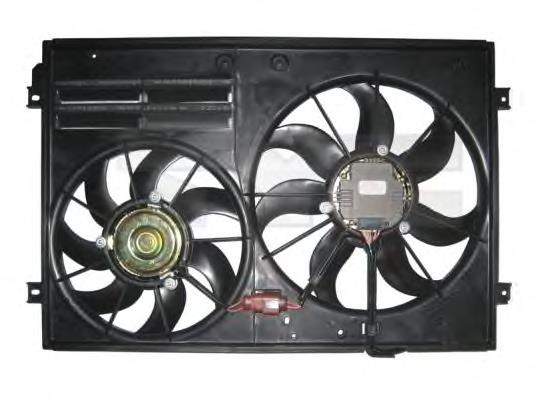 FP74W79 FPS Difusor do radiador de esfriamento, montado com motor e roda de aletas