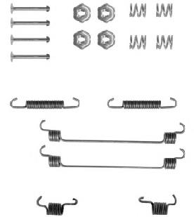 7701204840 Renault (RVI) Kit de montagem das sapatas traseiras de tambor