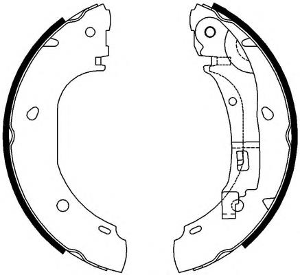 Sapatas do freio traseiras de tambor Open Parts BSK208600 preço, a partir de 158,07 USD