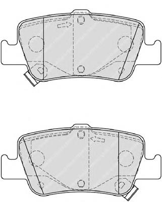 Sapatas do freio traseiras de disco Toyota Auris E15