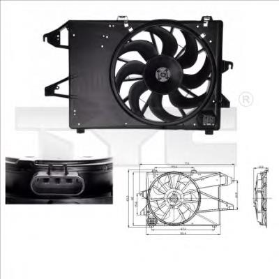 Compre 47679 NRF Difusor do radiador de esfriamento, montado com motor e roda de aletas