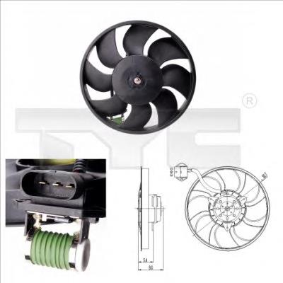 6K0959455S VAG Motor de ventilador do sistema de esfriamento