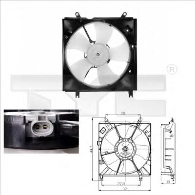 1680003550 Toyota Motor esquerdo de ventilador do sistema de esfriamento