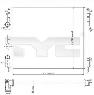 Radiador de esfriamento de motor VALEO 733075 preço, a partir de 60,92 USD