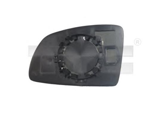 Elemento espelhado do espelho de retrovisão esquerdo 6428709 Opel