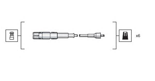 Compre RCMB223 NGK Fios de alta voltagem, kit