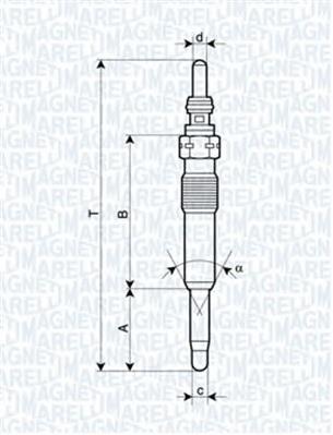 Vela de incandescência 243G0004 Ridex