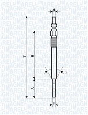 Vela de incandescência Fiat/Alfa/Lancia 68147404AA