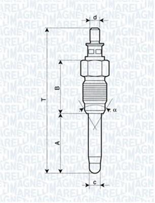 062900059304 Magneti Marelli Vela de incandescência