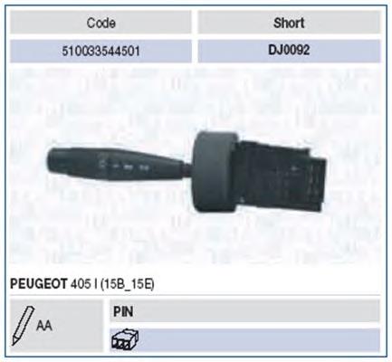Comutador esquerdo instalado na coluna da direção Peugeot/Citroen 625340 preço, a partir de 23,76 USD