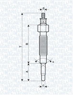 Vela de incandescência Nissan/Infiniti 1106563G00