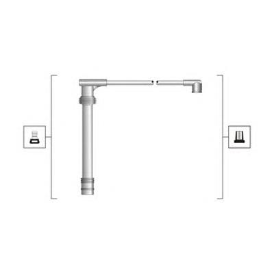 71776576 Fiat/Alfa/Lancia Fios de alta voltagem, kit