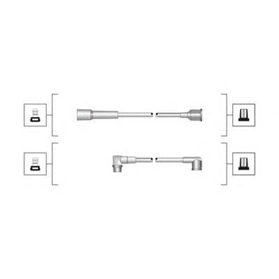 Fios de alta voltagem, kit 1202518 Ford
