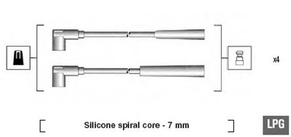 Fios de alta voltagem, kit FAE 85625