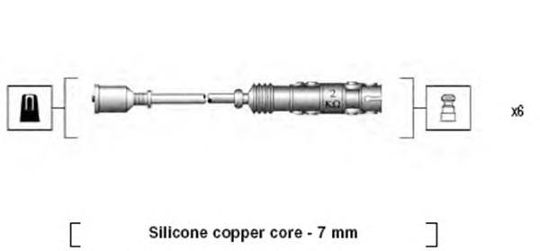 Fios de alta voltagem, kit Q0002576V002000000 Mercedes