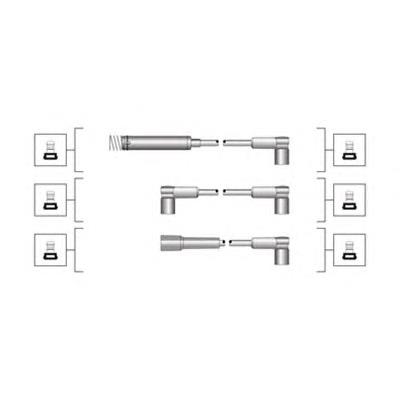 Compre MSQ0013 Magneti Marelli Fios de alta voltagem, kit
