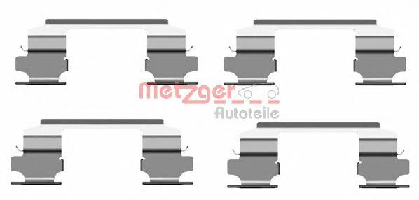 410808H325 Nissan/Infiniti Kit de molas de fixação de sapatas de disco dianteiras