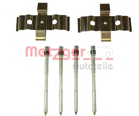 411203690R Renault (RVI) Kit de molas de fixação de sapatas de disco dianteiras