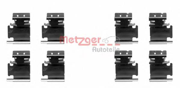 5K0698231 VAG Kit de molas de fixação de sapatas de disco traseiras