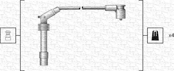 1612608 Opel Fios de alta voltagem, kit
