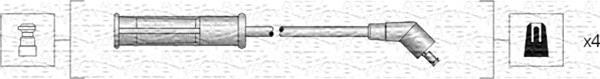 Fios de alta voltagem, kit 346094 VALEO