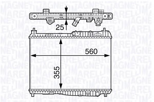 Radiador de esfriamento de motor 1897435 Ford