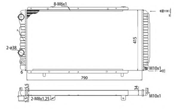 Compre 731611 VALEO Radiador de esfriamento de motor
