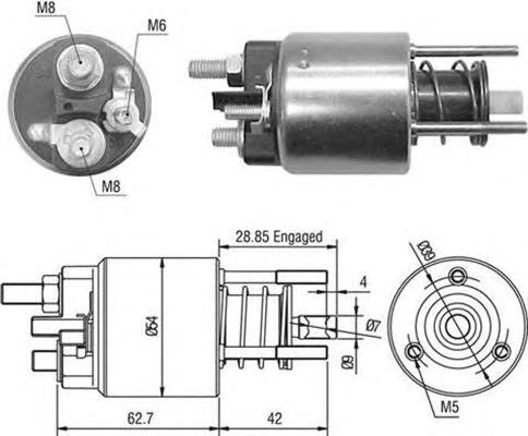 Compre 9947992 Fiat/Alfa/Lancia Relê retrator do motor de arranco