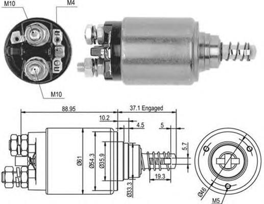 Compre 0331402206 Bosch Relê retrator do motor de arranco