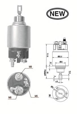 583680 Peugeot/Citroen Relê retrator do motor de arranco