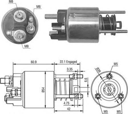 Relê retrator do motor de arranco ERA ZM395