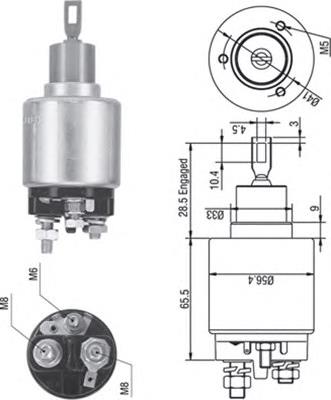 ZM1479 ZM Relê retrator do motor de arranco