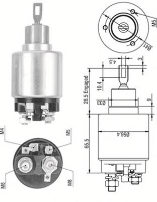 0331303035 Bosch Relê retrator do motor de arranco
