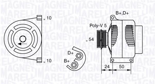 Gerador 51944893 Fiat/Alfa/Lancia