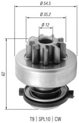Roda-livre do motor de arranco Magneti Marelli AMB0375 preço, a partir de 31,36 USD