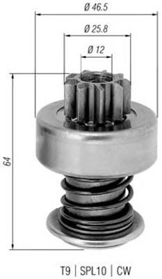 Roda-livre do motor de arranco 1006209473 Bosch