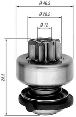 81014854 Power MAX Roda-livre do motor de arranco