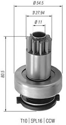 Roda-livre do motor de arranco VAG 02T911335