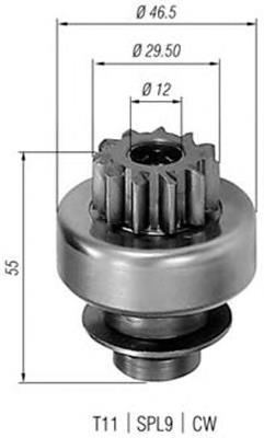 71351389 Profit Roda-livre do motor de arranco