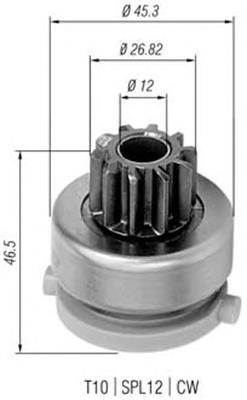 Compre 71380209 Profit Roda-livre do motor de arranco