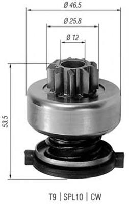 Roda-livre do motor de arranco 1006209584 Bosch