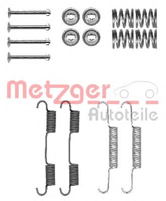Kit de montagem das sapatas traseiras de tambor 440818J01A Nissan/Infiniti
