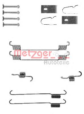 Kit de montagem das sapatas traseiras de tambor D31044A Autofren
