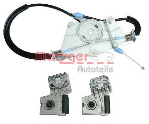 2160035 Metzger Kit de reparação do mecanismo de acionamento de vidro da porta dianteira