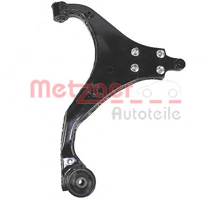 Braço oscilante inferior direito de suspensão dianteira 545011F010 Hyundai/Kia