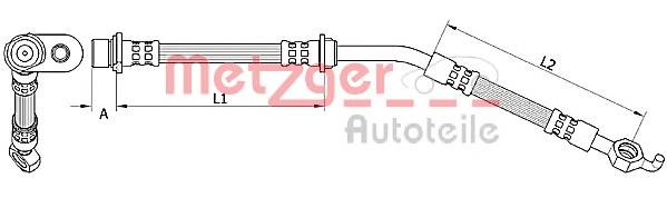 Mangueira do freio dianteira esquerda Ferodo FHY2696 preço, a partir de 30,22 USD